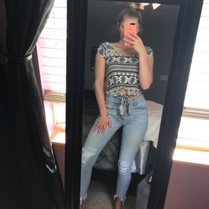 Cropped Tribal Shirt